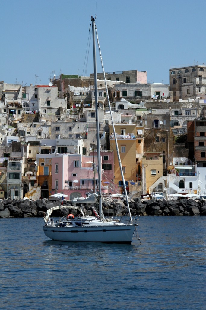 Lunch stop and swim Procida Corricellie - The Italian Job – a Cruise in Company  © Maggie Joyce - Mariner Boating Holidays http://www.marinerboating.com.au